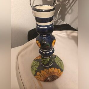 🇲🇽 Colorful Talavera Ceramic Candle Holder- 158A $25 or $20 w/offer